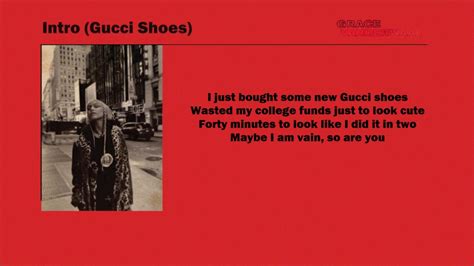 green gucci shoes song|gucci shoes song lyrics.